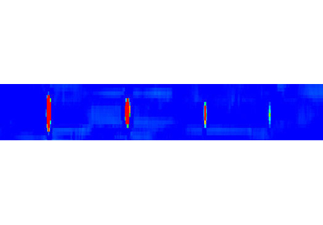 ECAマッピング（t2mm　平底穴内面よりd1mm　φ5,φ3,φ1,φ0.5mm）